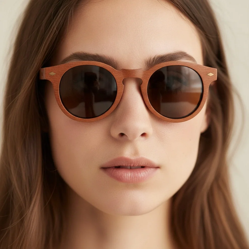 Shwood Brown Wood Frame Sunglasses | OS Regular | Classic Style